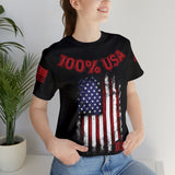 100% USA Rogue Biker [Red] | Unisex Jersey Short Sleeve Tee