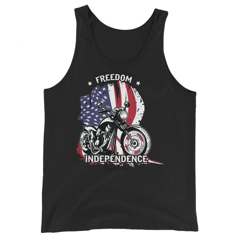Rogue Biker Motorcycle [Freedom & Independence] | Unisex Tank Top