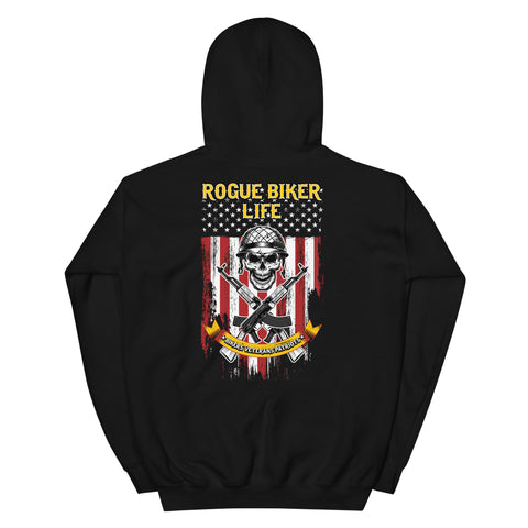 Rogue Biker [RB] [Bikers, Veterans, Patriots] | Unisex Hoodie