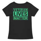 Veteran Lives Matter [Front/Back] | Women’s Fitted V-Neck T-Shirt