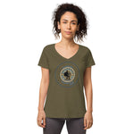Kaktus Kats | Women’s Fitted V-Neck T-Shirt