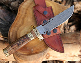 Shokunin USA Duskshadow Damascus Hunting Knife - Machete Knife: Enhance Your Hunting Experience