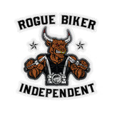 Rogue Biker [Independent] Black/White | Kiss-Cut Stickers