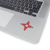 New Mexico - Zia Symbol - [Red] | Kiss-Cut Stickers