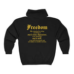 Freedom| Unisex Heavy Blend™ Full Zip Hooded Sweatshirt