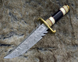 Shokunin USA Roar Damascus Bowie Knife: Enhance Your Collection with a Premium Blade