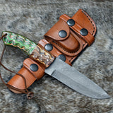 Shokunin USA Vengeance 9" Damascus Hunting Knife - Premium Quality Knife for Outdoor Adventures