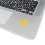 New Mexico - Zia Symbol - [Yellow] | Kiss-Cut Stickers