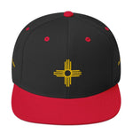 classic snapback black red front