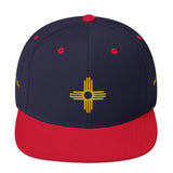 classic snapback navy red front
