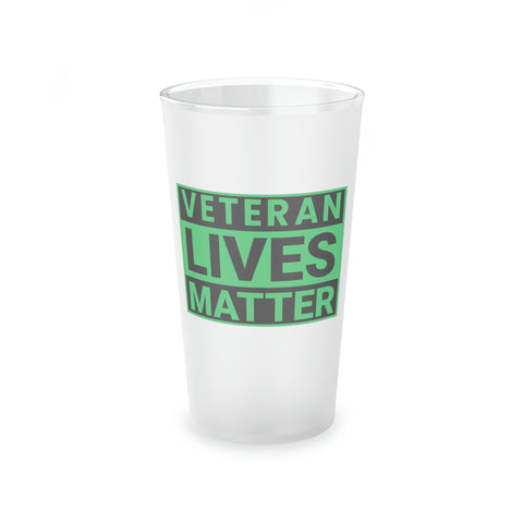 Veteran Lives Matter | Frosted Pint Glass, 16oz
