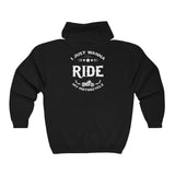 I Just Want To Ride My Motorcycle| Unisex Heavy Blend™ Full Zip Hooded Sweatshirt