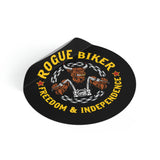 Rogue Biker [Freedom & Independence] | Round Vinyl Stickers