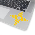 New Mexico - Zia Symbol - Heart [Yellow] | Kiss-Cut Stickers