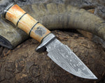Shokunin USA Angel Maker, 12" Survival Knife, Damascus Bowie Knife, and Hunting Knife with Damascus Steel