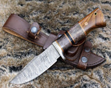 Shokunin USA Agatha 10" Damascus Bowie Knife - Premium Damascus Steel Hunting Knife