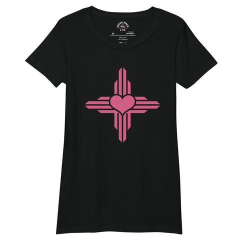 New Mexico - Zia Symbol | Women’s Fitted T-Shirt
